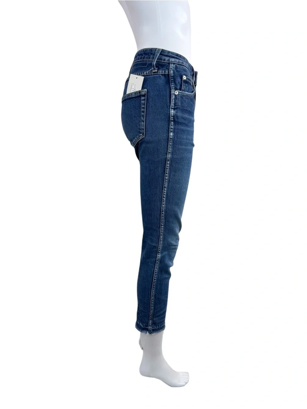 AMO True Blue Babe Cropped Skinny Jeans Size 26 E0963